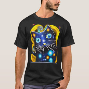 Space Cat Kitty Kitten In Cat Style 14 T-Shirt