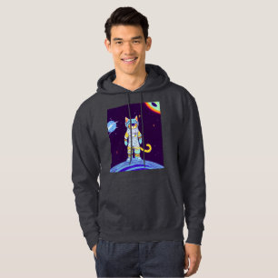 SPACE CAT MENS drôle Sweatshirt à capuche sweat - 