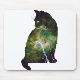 Space Cat Mouse Pad