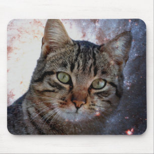 Space Cat Mouse Pad