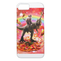 Space Cat Riding Dinosaur Unicorn - Pizza & Taco