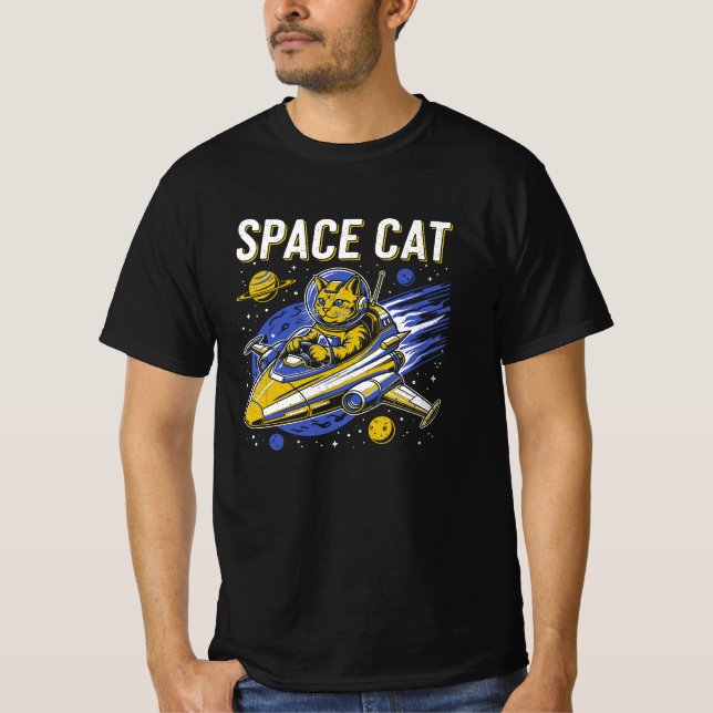 Space Cat T-Shirt (Front)