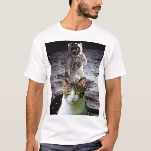 SPACE CAT t-shirts, Moon-Landing T-Shirt