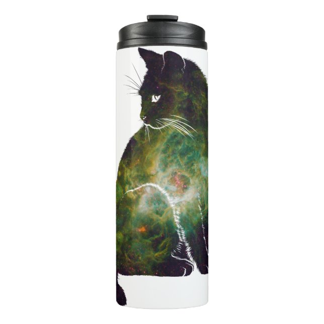 Space Cat Thermal Tumbler (Front)