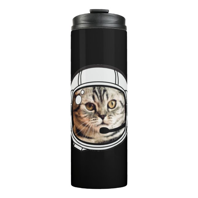 Space Cat Thermal Tumbler (Front)