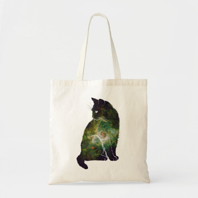 Space Cat Tote Bag (Front)