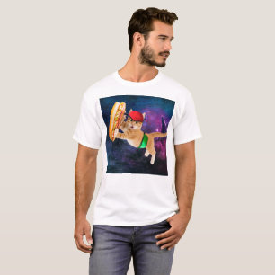 Space cat with caps and fanny pack T-Shirt
