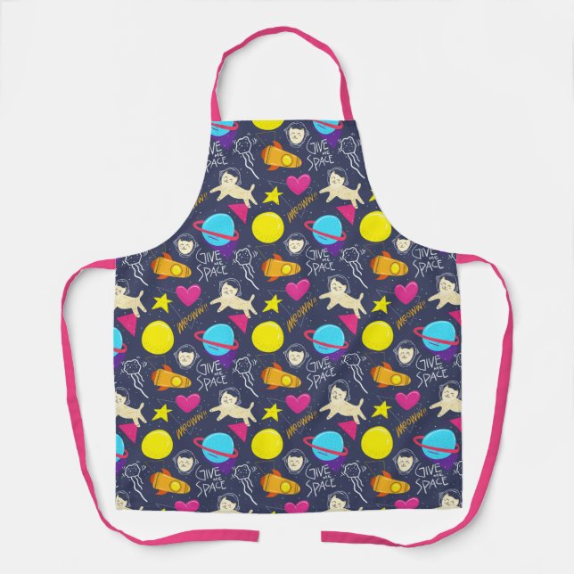 Space Cats Apron (Front)