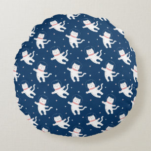 Space Cats Coussin rond