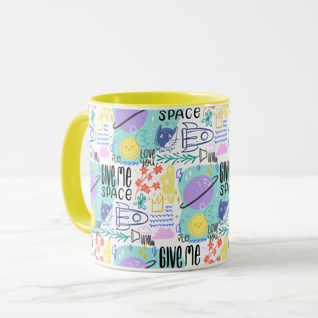 Space Cats Mug (Front Left)