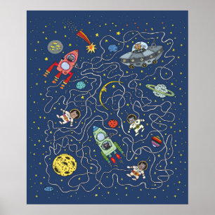 Space Cats Poster