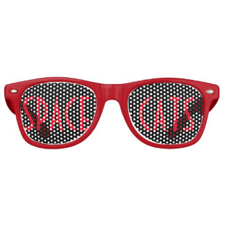 Space Cats (red) Retro Sunglasses