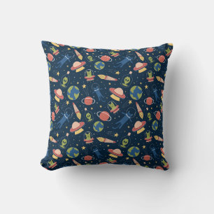 Space Cats Throw Pillow