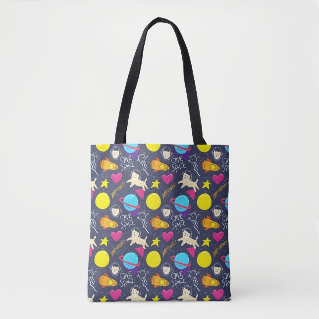Space Cats Tote Bag (Front)