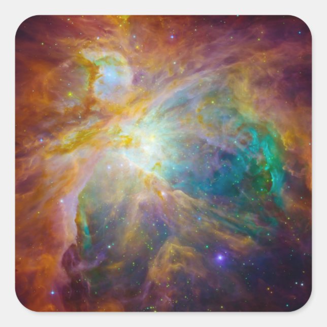 Space - Chaos in Orion Square Sticker (Front)