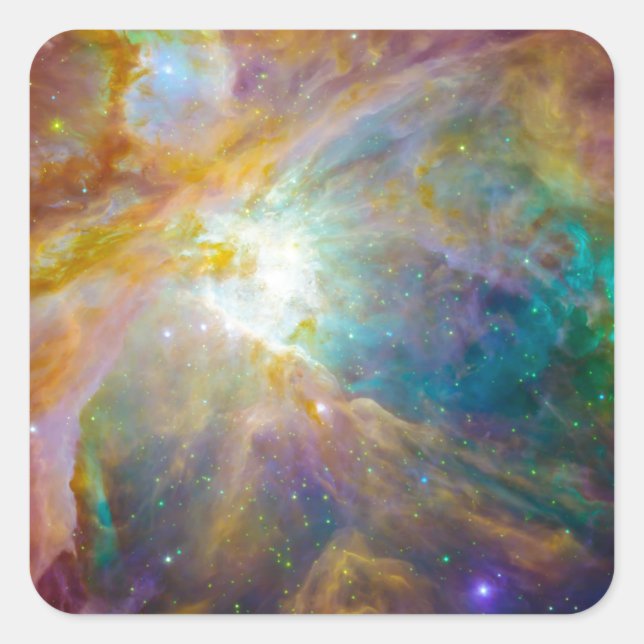 Space - Chaos in Orion Square Sticker (Front)