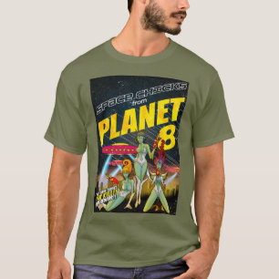 Space Chicks From Planet 8_full colour T-Shirt