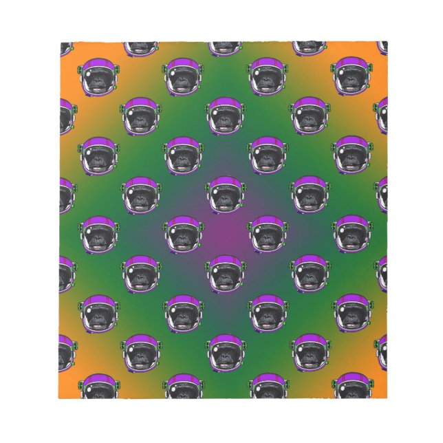 Space Chimp Notepad (Front)