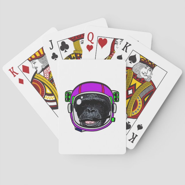 Space Chimp Playing Cards (Back)