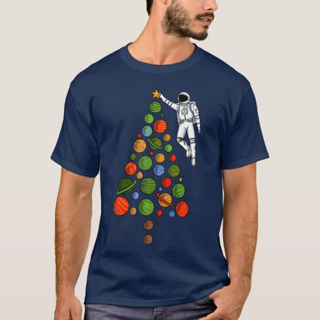 Space Christmas friends T-Shirt (Front)