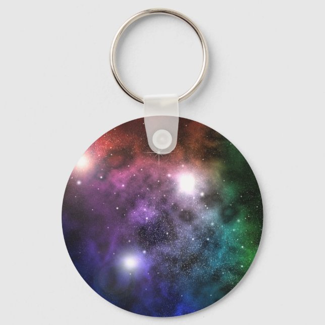 Space Clouds Keychain (Front)