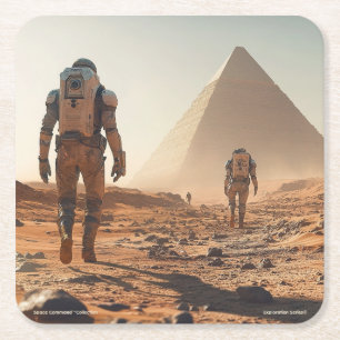 Space Command™ Collection – Exploration Series Square Paper Coaster