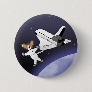Space Corgis Button