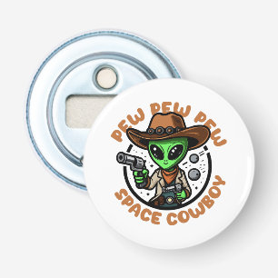 Space Cowboy Funny Alien Bottle Opener