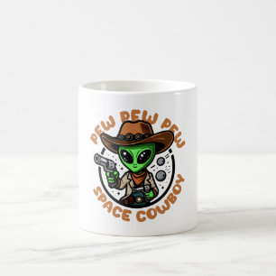 Space Cowboy Funny Alien Coffee Mug
