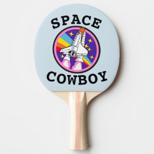 SPACE COWBOY FUNNY PING PONG PADDLES