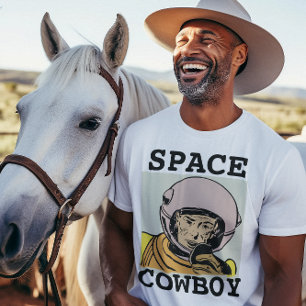 SPACE COWBOY MEN'S FUNNY vintage T-SHIRTS