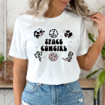 Space Cowgirl Bachelorette Party Shirt<br><div class="desc">This is a disco cowgirl themed "space cowgirl" shirt. Edit ALL colours to make this space cowgirl shirt fit your event needs   personal style. Select "personalize further" from the menu options to make these changes :)</div>