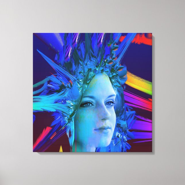 Space Crystal Canvas Print (Front)