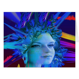 Space Crystal Greeting Card