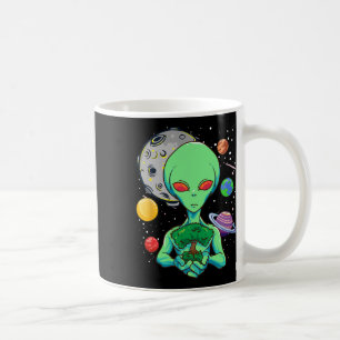 Space Day Celebration Cosmic Alien Tree Of Life Ea Coffee Mug