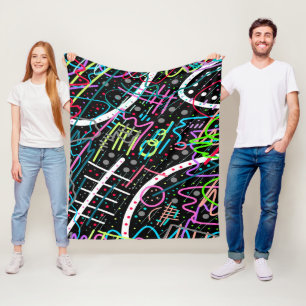 Space Debris Fleece Blanket