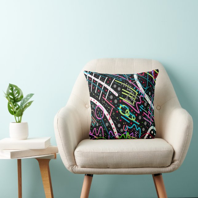 Space Debris Throw Pillow (Chair)