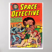 Space Detective from Golden Age Comic Art