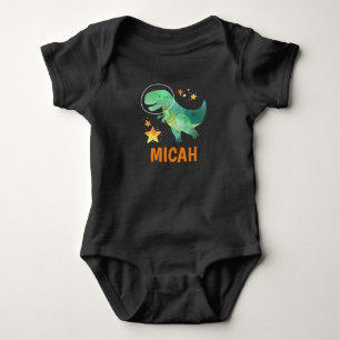 Space Dinosaur Baby Bodysuit