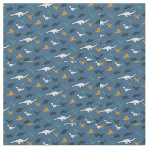 Space Dinosaur Pattern Fabric
