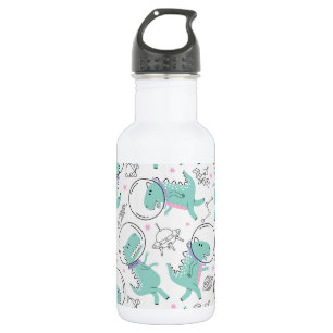 Space Dinosaurs, Cute Dinosaurs, Space Ship, Stars 532 Ml Water Bottle