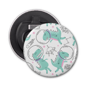 Space Dinosaurs, Cute Dinosaurs, Space Ship, Stars Bottle Opener