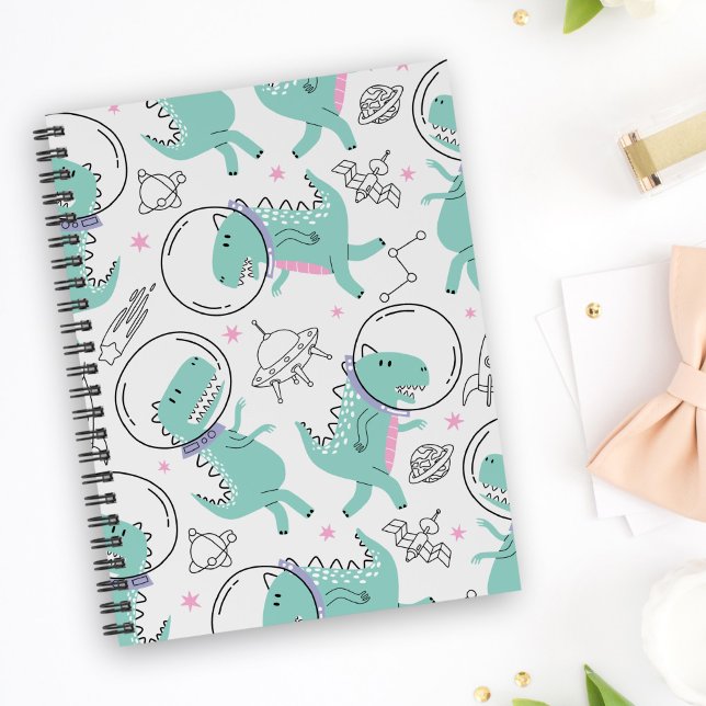 Space Dinosaurs, Cute Dinosaurs, Space Ship, Stars Notebook (Creator Uploaded)
