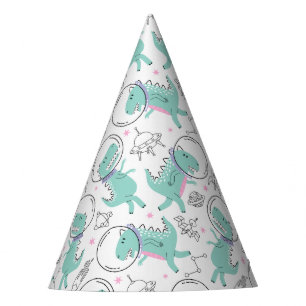 Space Dinosaurs, Cute Dinosaurs, Space Ship, Stars Party Hat