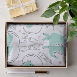 Space Dinosaurs, Cute Dinosaurs, Space Ship, Stars Tissue Paper