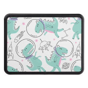 Space Dinosaurs, Cute Dinosaurs, Space Ship, Stars Trailer Hitch Cover