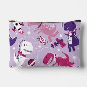 Space Dinosaurs, Cute Dinosaurs, Stars, Space Ship Accessory Pouch