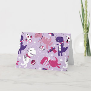 Space Dinosaurs, Cute Dinosaurs, Stars, Space Ship Card