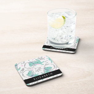 Space Dinosaurs, Cute Dinosaurs, Stars, Your Name Coaster