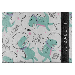 Space Dinosaurs, Cute Dinosaurs, Stars, Your Name Cutting Board